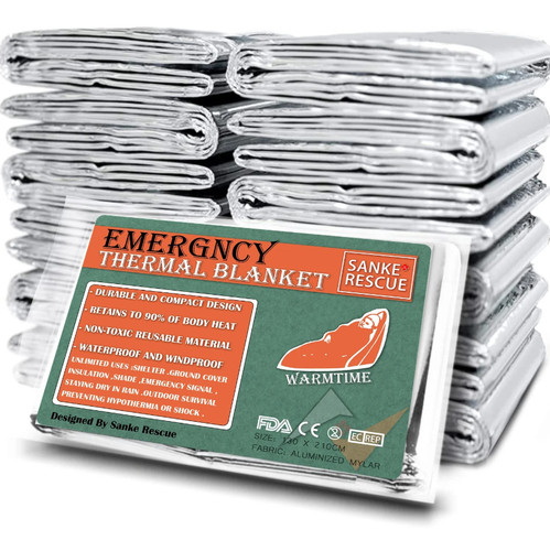 4pcs emergency mylar - 4pcs,