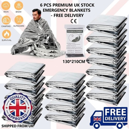 Pack emergency blanket - 6-pack,