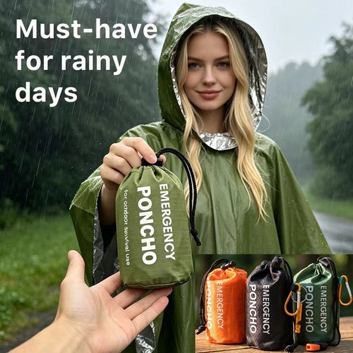 Emergency thermal rain - rain, poncho