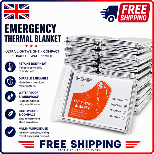 4pcs emergency mylar thermal - 4pcs,
