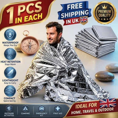 10x emergency foil blanket - 10x,