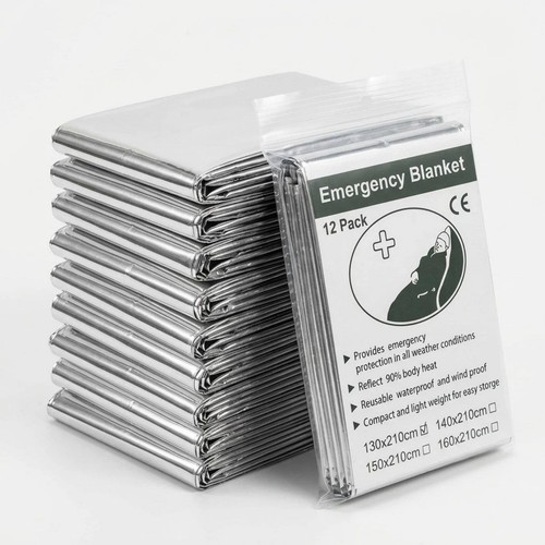 12pack emergency blanket - emergency,