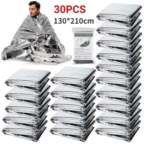 12pack emergency blanket foil - emergency,