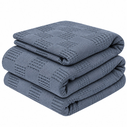 Cotton cellular blanket single - cellular,