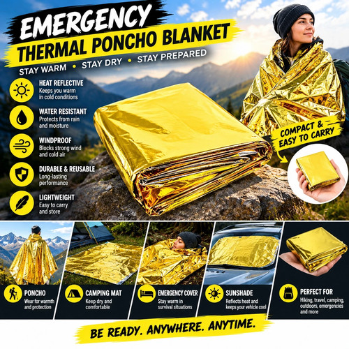 Emergency space blanket - emergency,