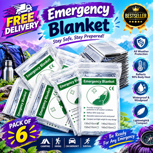 6pack emergency blanket - 1/6pack,