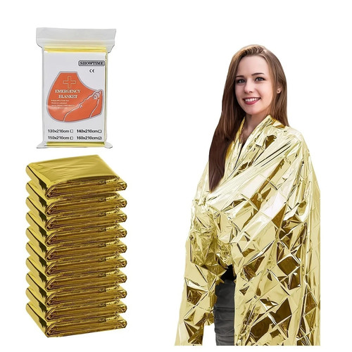 Emergency blanket foil pack - foil, 2-pack
