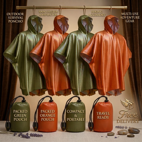 Emergency survival poncho - emergency,