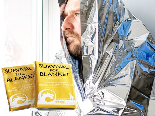 Foil thermal emergency blanket - foil,