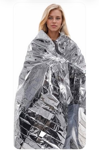 Emergency thermal foil blanket - foil,